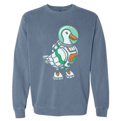 Goose Lover Future Astronaut Space Aerospace Garment-Dyed Sweatshirt