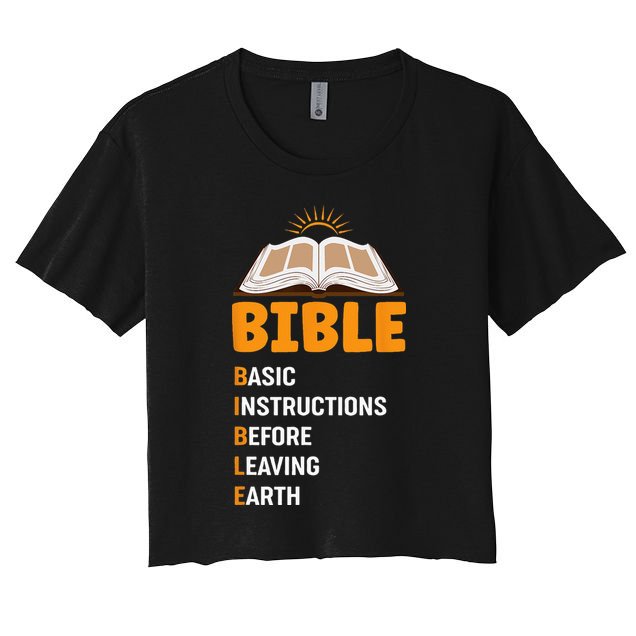 God Loving Funny Religious Bible Crop Top