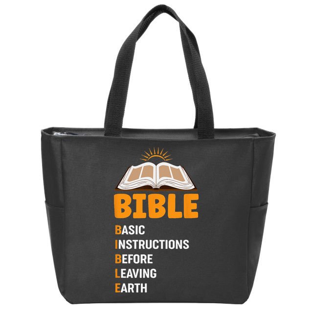 God Loving Funny Religious Bible Zip Tote Bag
