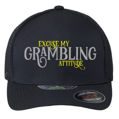 Grambling Louisiana Funny Proud City Hometown Vintage Flexfit Unipanel Trucker Cap