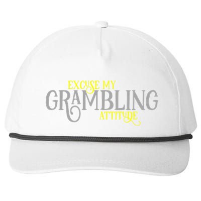 Grambling Louisiana Funny Proud City Hometown Vintage Snapback Five-Panel Rope Hat