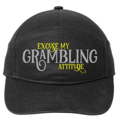 Grambling Louisiana Funny Proud City Hometown Vintage 7-Panel Snapback Hat