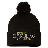 Grambling Louisiana Funny Proud City Hometown Vintage Pom Pom 12in Knit Beanie