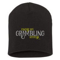 Grambling Louisiana Funny Proud City Hometown Vintage Short Acrylic Beanie