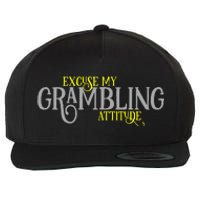 Grambling Louisiana Funny Proud City Hometown Vintage Wool Snapback Cap