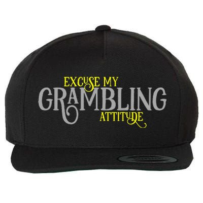 Grambling Louisiana Funny Proud City Hometown Vintage Wool Snapback Cap