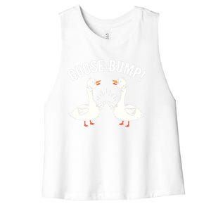 GooseBump Loving Friend Gift Women's Racerback Cropped Tank