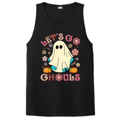 Groovy Lets Go Ghouls Halloween Ghost Outfit Gift PosiCharge Competitor Tank