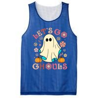 Groovy Lets Go Ghouls Halloween Ghost Outfit Gift Mesh Reversible Basketball Jersey Tank