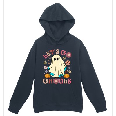 Groovy Lets Go Ghouls Halloween Ghost Outfit Gift Urban Pullover Hoodie