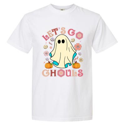 Groovy Lets Go Ghouls Halloween Ghost Outfit Gift Garment-Dyed Heavyweight T-Shirt