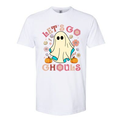 Groovy Lets Go Ghouls Halloween Ghost Outfit Gift Softstyle CVC T-Shirt