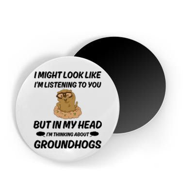 Groundhog Lover Gift Magnet