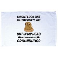 Groundhog Lover Gift Microfiber Hand Towel