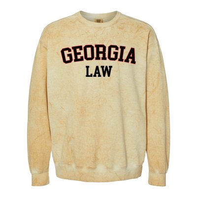 Georgia Law Georgia Bar Graduate Gift Lawyer College Colorblast Crewneck Sweatshirt