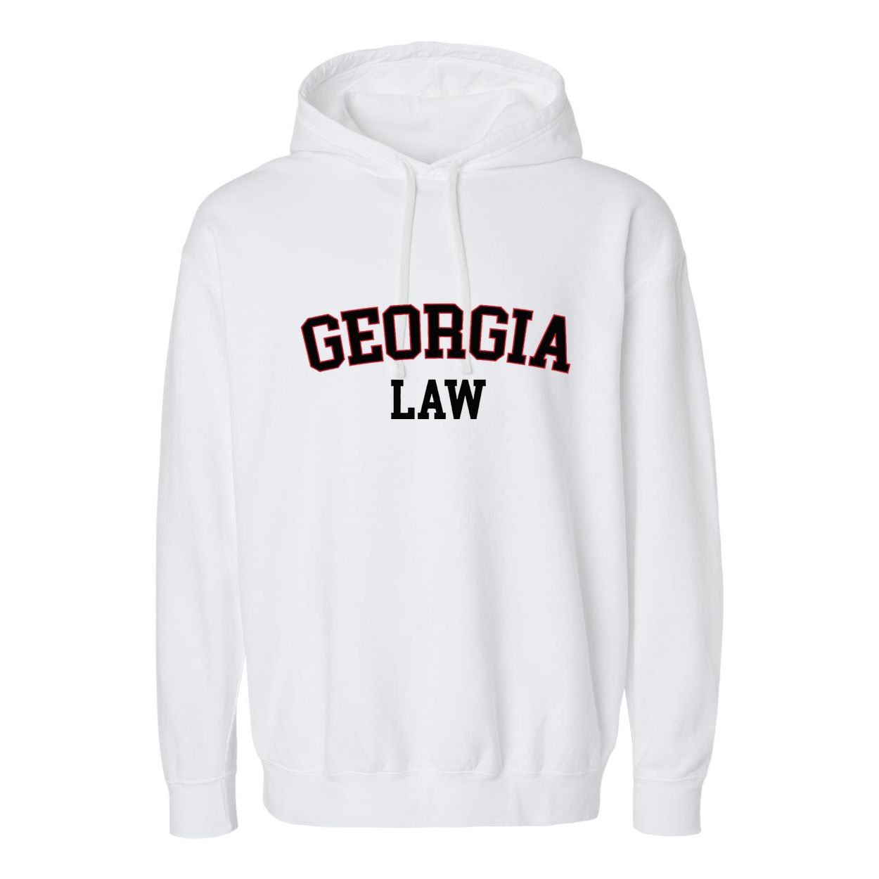 Georgia Law Georgia Bar Graduate Gift Lawyer College Garment-Dyed Fleece Hoodie