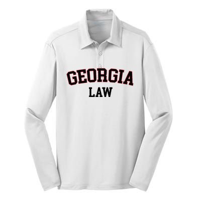 Georgia Law Georgia Bar Graduate Gift Lawyer College Silk Touch Performance Long Sleeve Polo