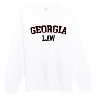 Georgia Law Georgia Bar Graduate Gift Lawyer College Premium Crewneck Sweatshirt