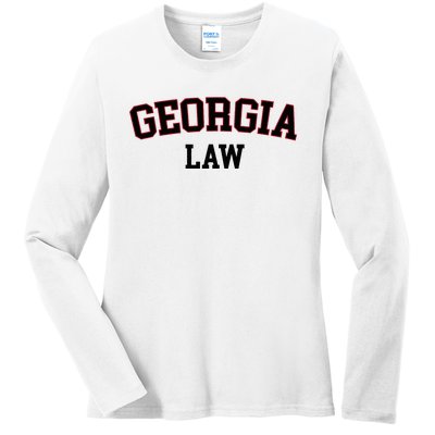 Georgia Law Georgia Bar Graduate Gift Lawyer College Ladies Long Sleeve Shirt