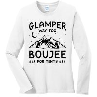 Glamping Luxury Glamper Boujee Tents Camper Camping Outdoor Ladies Long Sleeve Shirt