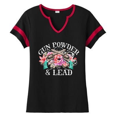 Gunpowder & Lead Gunpowder Day Shooting Art Ladies Halftime Notch Neck Tee