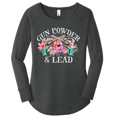 Gunpowder & Lead Gunpowder Day Shooting Art Women's Perfect Tri Tunic Long Sleeve Shirt