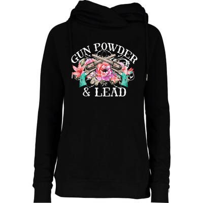 Gunpowder & Lead Gunpowder Day Shooting Art Womens Funnel Neck Pullover Hood