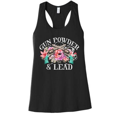 Gunpowder & Lead Gunpowder Day Shooting Art Women's Racerback Tank