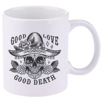 Good Love Good Death Skull Dia De Los Muertos 11oz C Handle Ceramic Mug