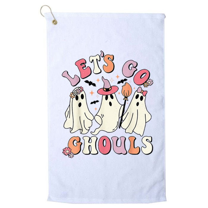 groovy lets go ghouls halloween ghost out costume Platinum Collection Golf Towel