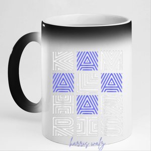 Geometry Lettering 11oz Black Color Changing Mug