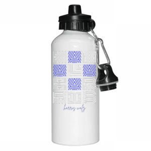 Geometry Lettering Aluminum Water Bottle