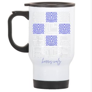 Geometry Lettering Stainless Steel Travel Mug