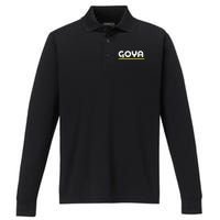 G.O.Y.A Logo Performance Long Sleeve Polo