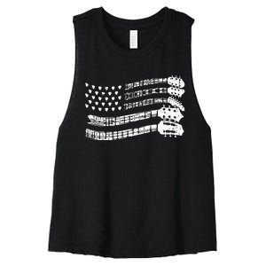 Guitar Lover Guitarist Guitar Player Music Lover Guitar Women's Racerback Cropped Tank