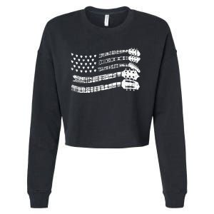 Guitar Lover Guitarist Guitar Player Music Lover Guitar Cropped Pullover Crew