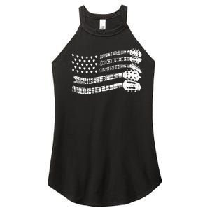 Guitar Lover Guitarist Guitar Player Music Lover Guitar Women's Perfect Tri Rocker Tank