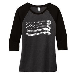 Guitar Lover Guitarist Guitar Player Music Lover Guitar Women's Tri-Blend 3/4-Sleeve Raglan Shirt