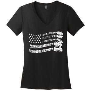 Guitar Lover Guitarist Guitar Player Music Lover Guitar Women's V-Neck T-Shirt