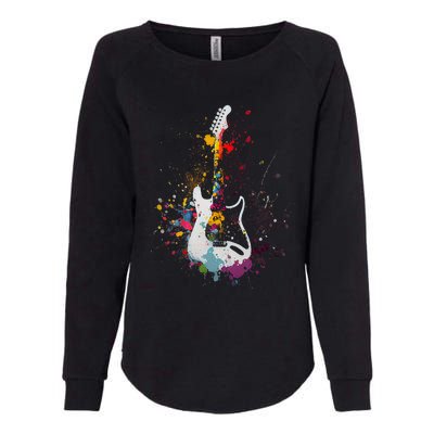 Guitar Lover Womens California Wash Sweatshirt