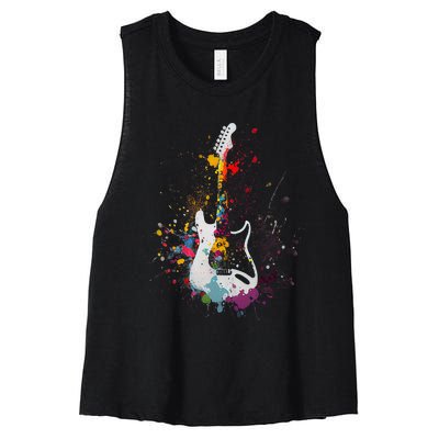 Guitar Lover Women's Racerback Cropped Tank