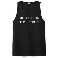 Gym Lover Gifts Weightlifting Is My Therapy Funny Workout PosiCharge Competitor Tank