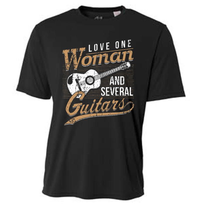 Guitar Lovers Guitarist Musician Band Playing Gifts Cooling Performance Crew T-Shirt