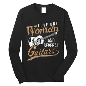 Guitar Lovers Guitarist Musician Band Playing Gifts Long Sleeve Shirt