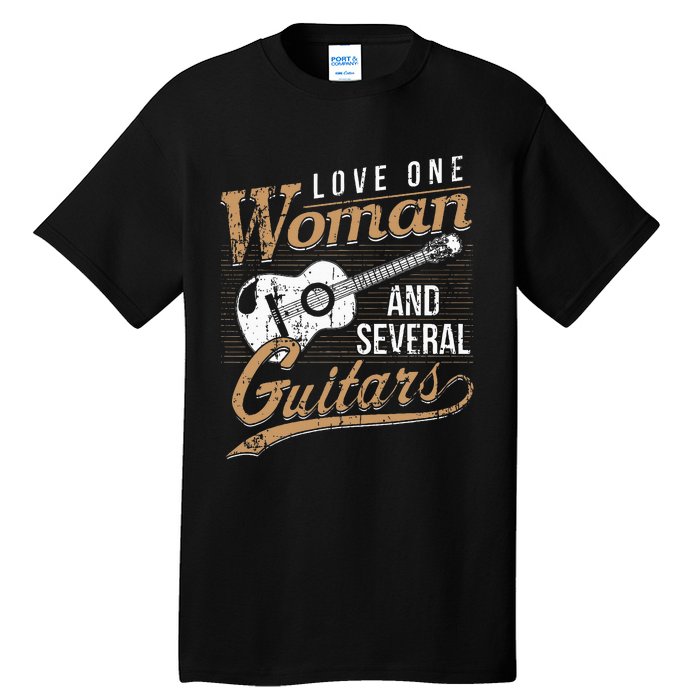 Guitar Lovers Guitarist Musician Band Playing Gifts Tall T-Shirt