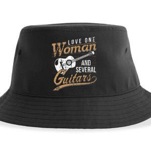 Guitar Lovers Guitarist Musician Band Playing Gifts Sustainable Bucket Hat