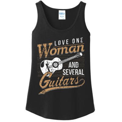 Guitar Lovers Guitarist Musician Band Playing Gifts Ladies Essential Tank