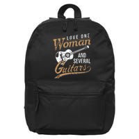 Guitar Lovers Guitarist Musician Band Playing Gifts 16 in Basic Backpack