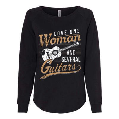 Guitar Lovers Guitarist Musician Band Playing Gifts Womens California Wash Sweatshirt