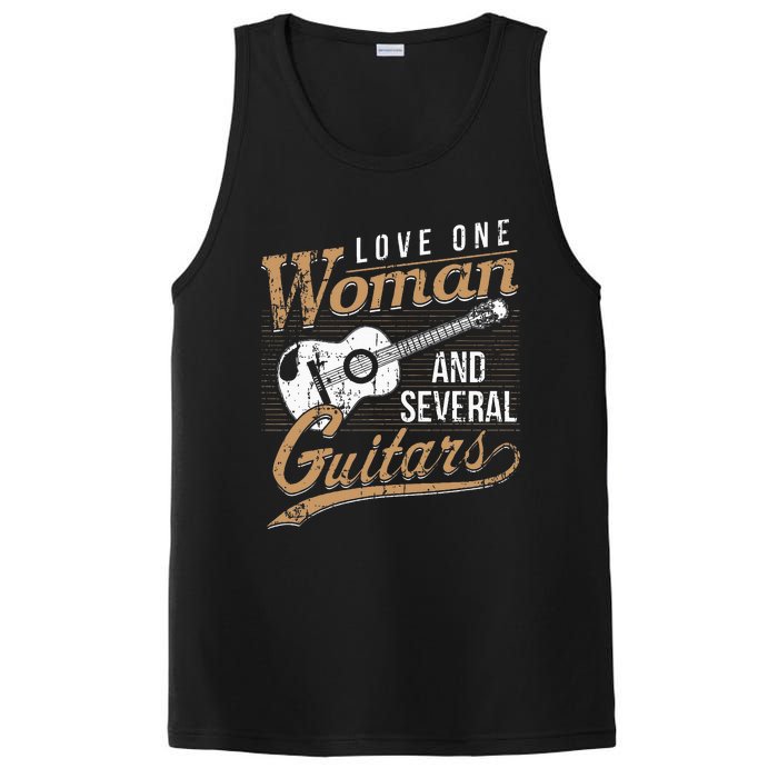 Guitar Lovers Guitarist Musician Band Playing Gifts PosiCharge Competitor Tank